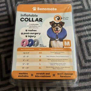 BENCMATE Protective Inflatable Collar for Dogs and Cats Size Medium Donut